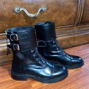 AllSaints Combat Boots NWOT Size 7